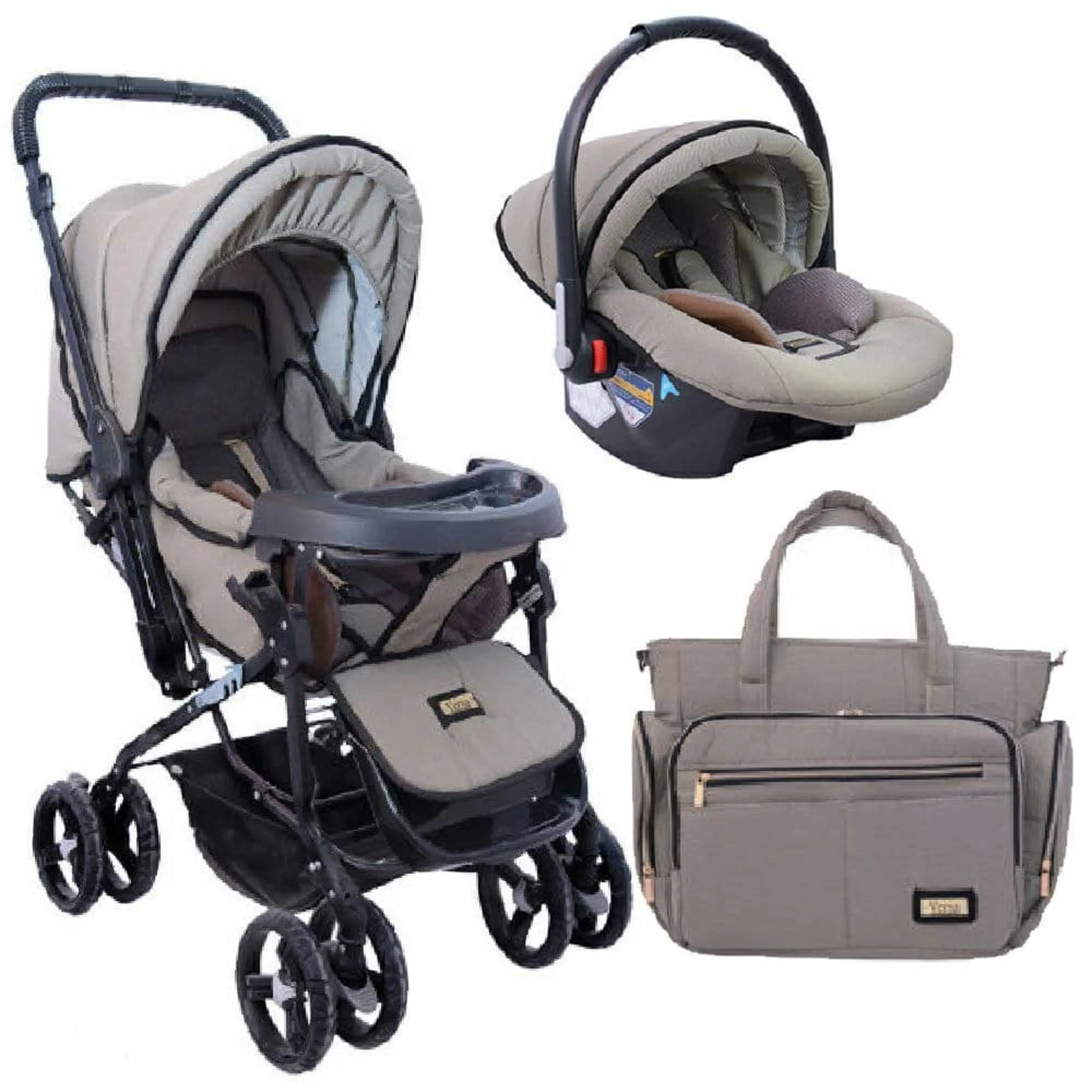 ست کالسکه دلیجان 3 تکه طوسی ست کالسکه دلیجان 3 تکه طوسی